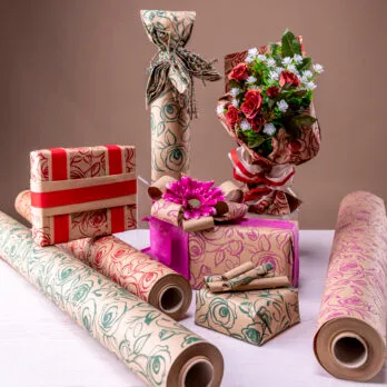Rotoli paper rose carta regalo Italpak 80x25m carta riciclabile fioristi