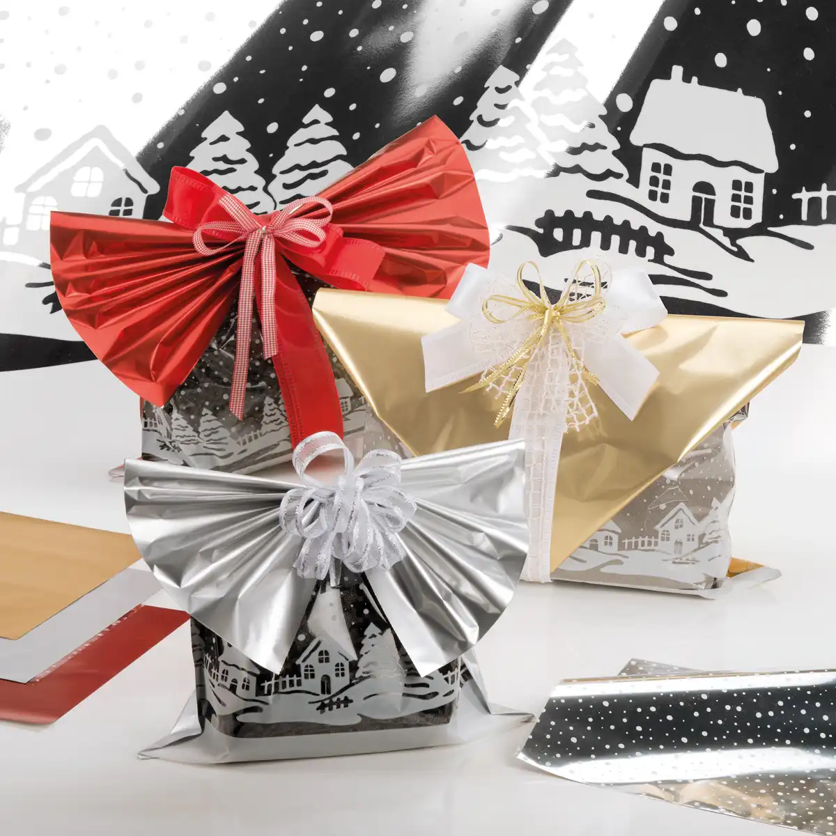 sacchetti regalo neve