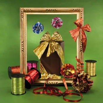 nastro regalo natalizio colorato