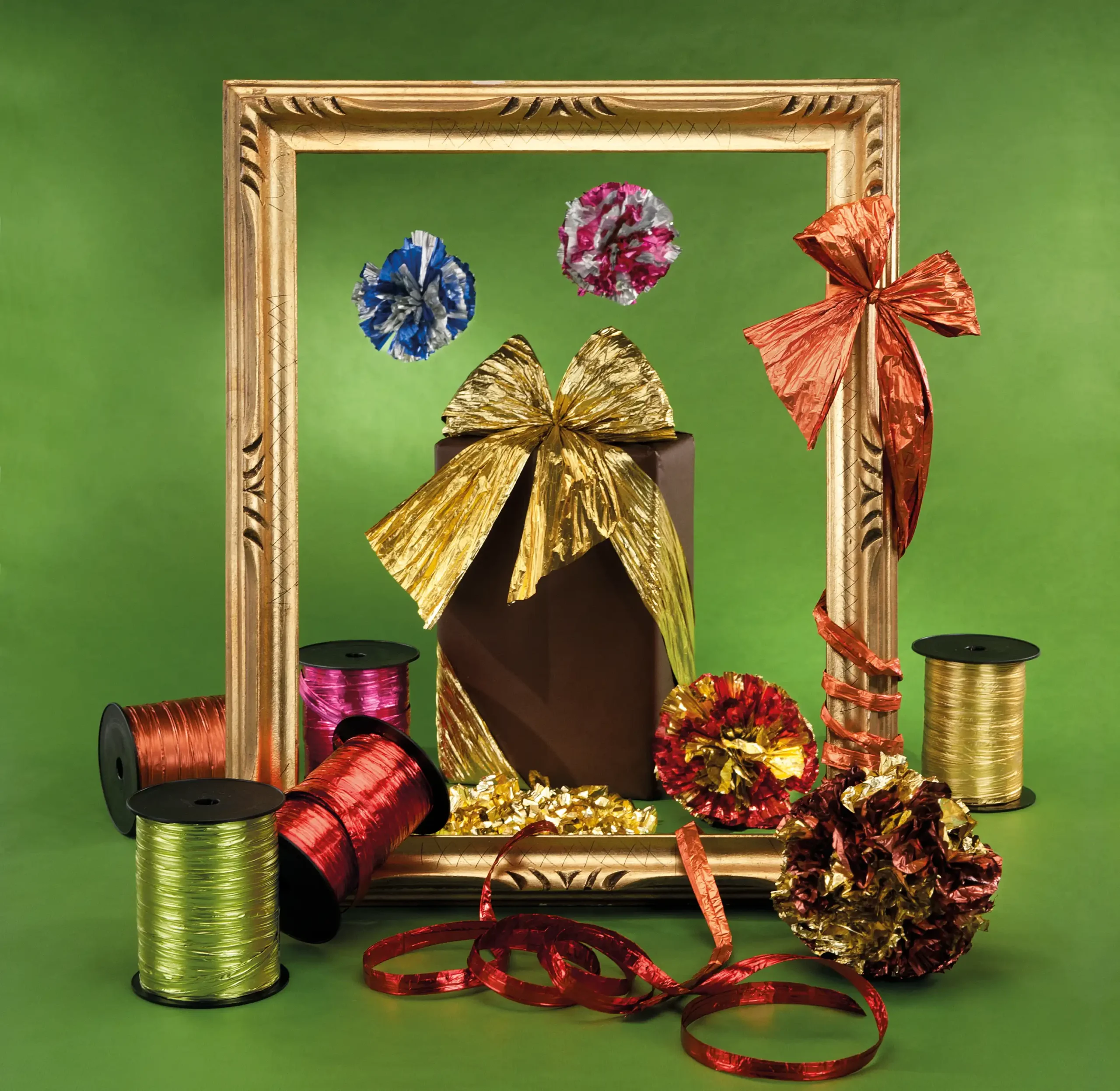 nastro regalo natalizio colorato