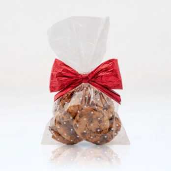 sacchetti trasparenti con pallini